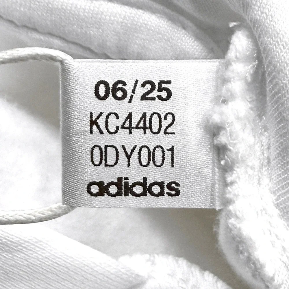 Adidas EVO Big Logo Hoodie - NWT Mens Medium Tall  White / Multi - #49686-L7